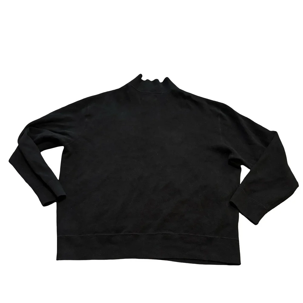 Polo Ralph Lauren Men XL Black Full‎ Zip Track Jacket Red Pony Logo Cotton Knit